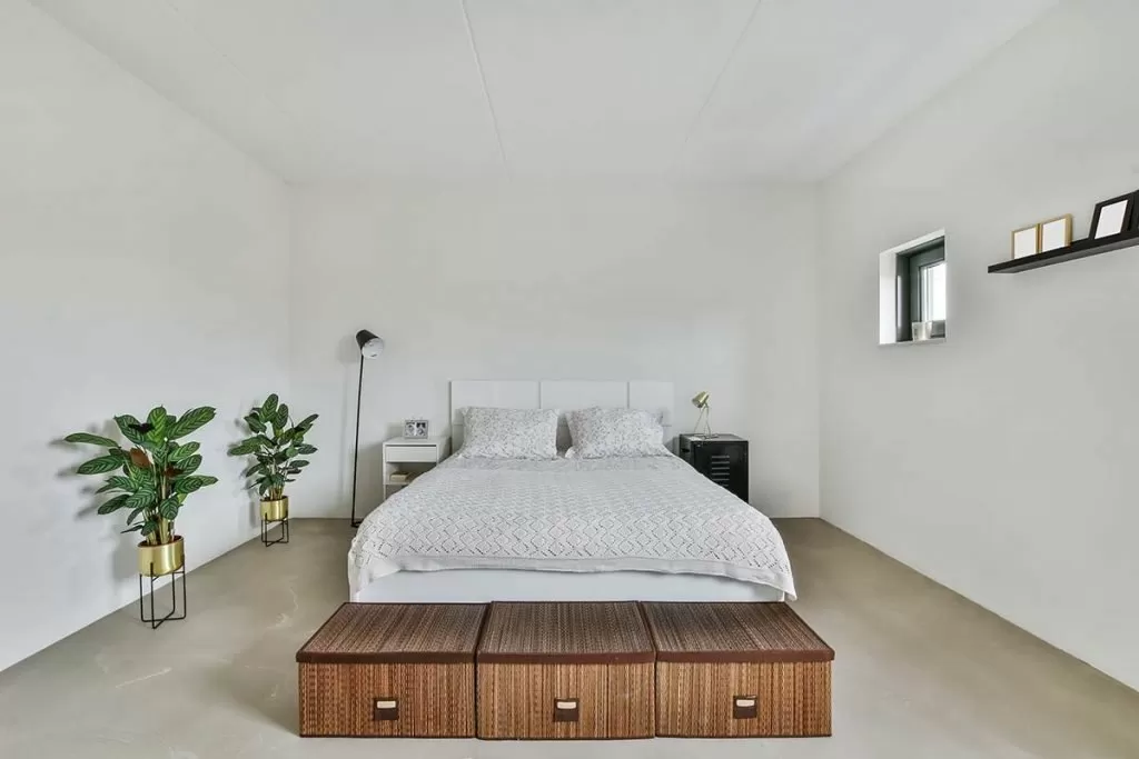 Betonvloer slaapkamers kleurverschil herstellen